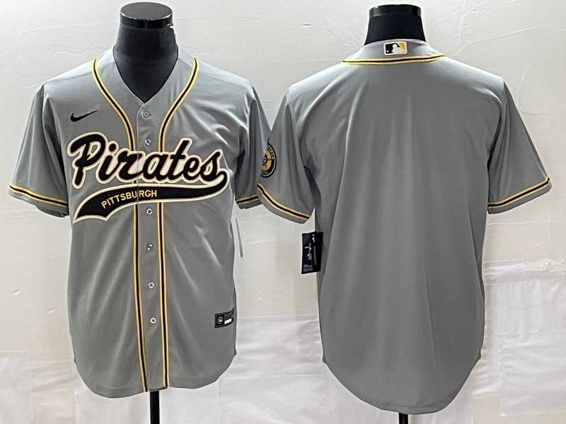 Men's Pittsburgh Pirates Blank Grey Cool Base Stitched Baseball Jersey,We sell and wholesale Men's Pittsburgh Pirates Blank Grey Cool Base Stitched Baseball Jersey on line form chian!